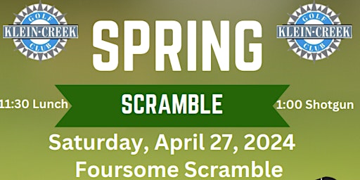 Klein Creek Spring Scramble Benefiting Folds of Honor | Klein Creek Golf Club
