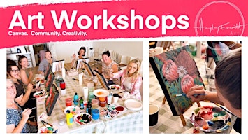 Art Workshop Painting Florals on Canvas | Studio wildfire