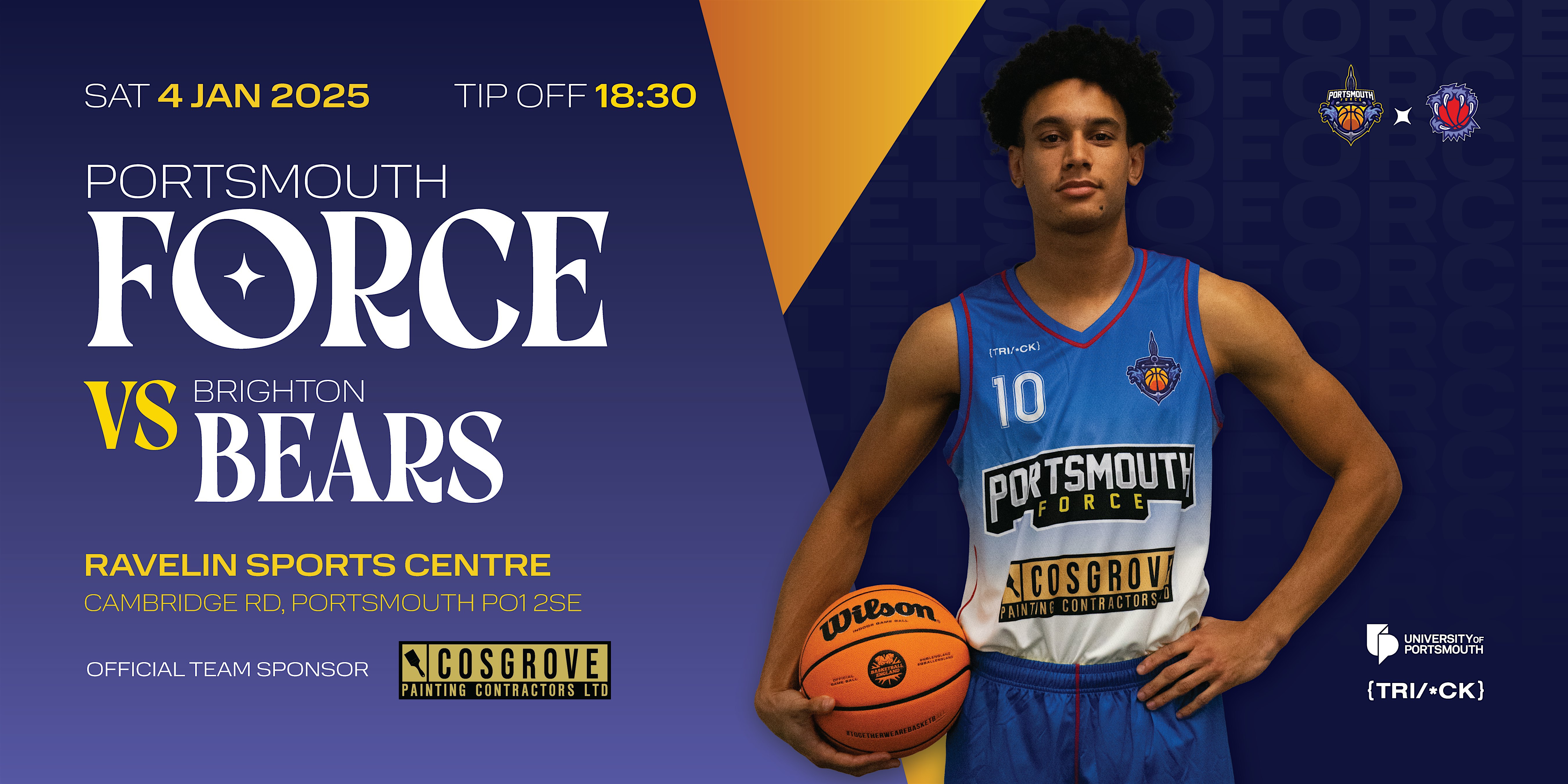 PORTSMOUTH FORCE VS BRIGHTON BEARS | Ravelin Sports Centre