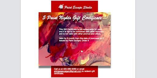 Fife Paint Night Events Gift Certificate | Paint Escape Studio