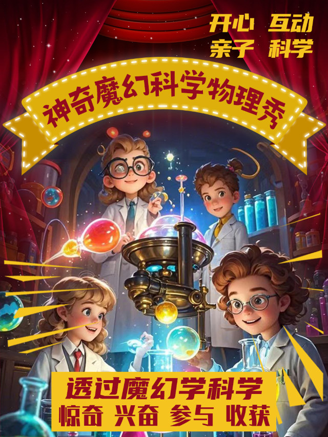 【三里屯】魔幻科學物理秀｜神奇魔幻--兒童魔術劇--親子兒童互動劇專場｜兒童親子 | 吉祥喜劇場-三里屯店