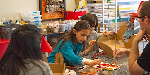 Family Open Studio: Cardboard + Cardboard Tubes | Art Gallery of Burlington