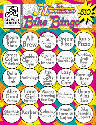 Madison Bike Bingo | Madison Wisconsin