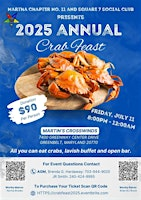 Martha Chapter No. 11 & Widow's Son Lodge No. 7 2025 Annual Crab  Feast | Martin's Crosswinds