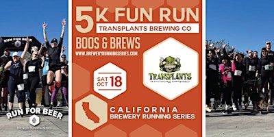 5k Beer Run x Transplants Brewing Co | 2025 CA Brewery Running Series | Transplants Brewing Company