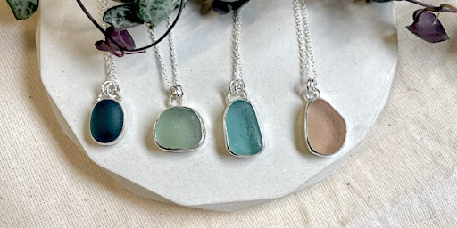 Sea Glass/Gemstone Pendant - Beginners Silversmithing Class. | The BIS