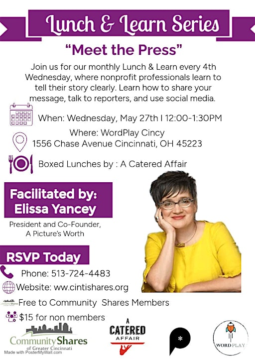 Lunch & Learn Series - Meet The Press | WordPlay Cincy