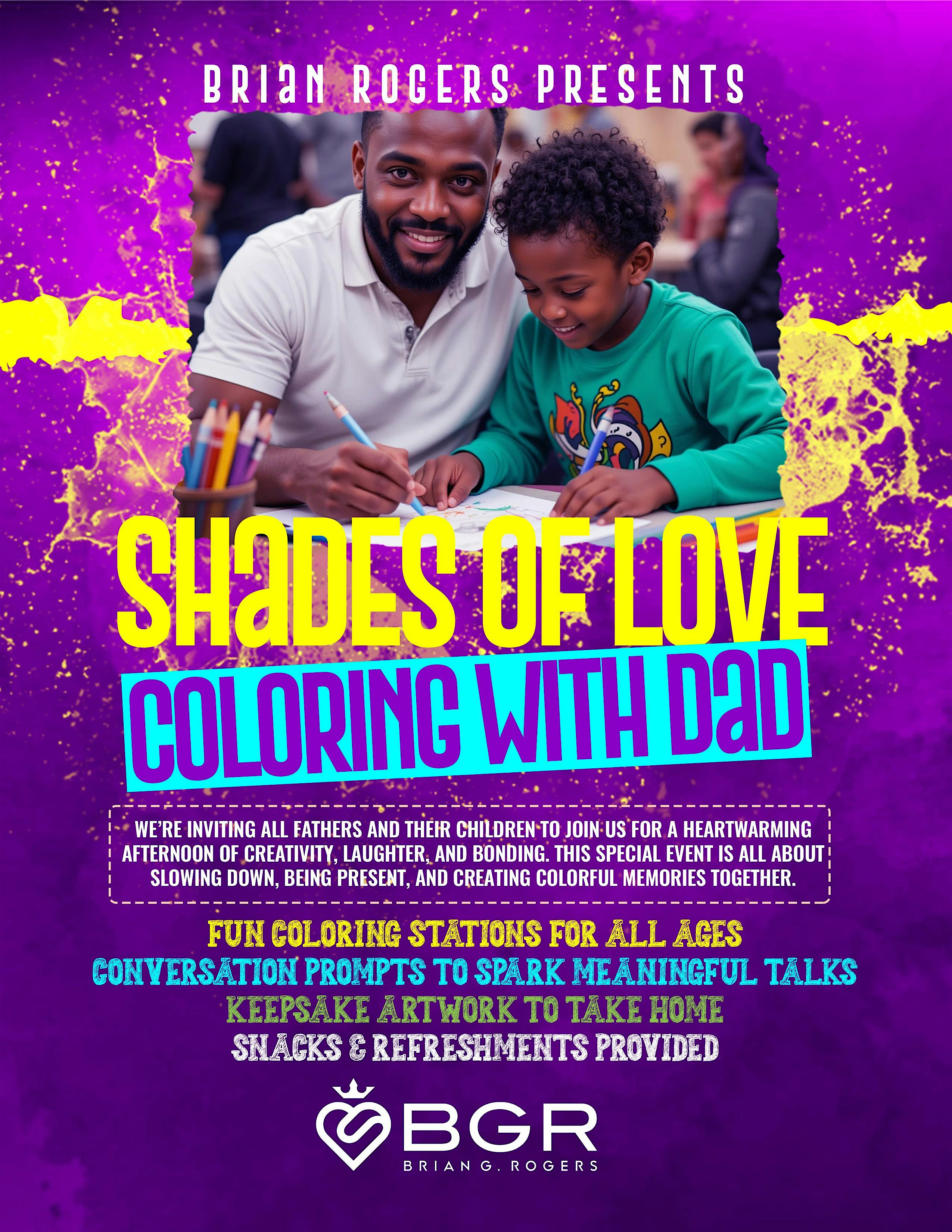 Shades Of Love - Coloring With Dad | Columbus Metropolitan Library: Parsons Branch