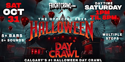 The Fright Crawl | Calgary Halloween Day Bar Crawl 2026 | Sat, Oct 31 | Social Beer Haus