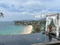 Private pool villa with stunning beach view