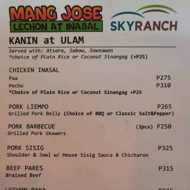 MANG JOSE: BRUNCH AT SKYRANCH