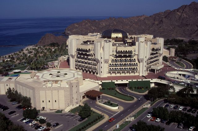 The Ritz-Carlton Hotel in Oman: recognized as one of the best hotels in the Middle East in 2022.
