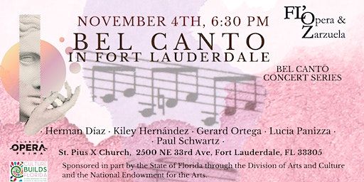 Bel Canto Concert Series - Bel Canto in Fort Lauderdale | St Pius X Catholic Church