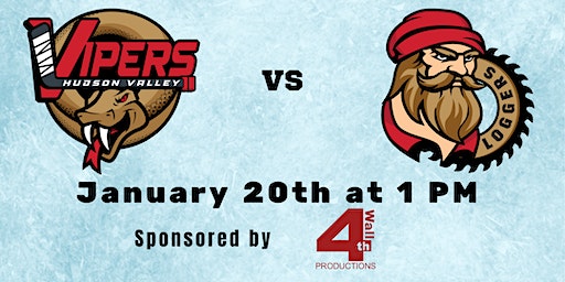 HUDSON VALLEY VIPERS vs VERMONT LOGGERS | McCann Ice Arena, Civic Center Plaza, Poughkeepsie, NY, USA