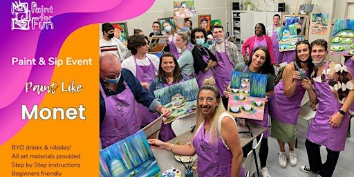 Paint and Sip Class: Monet's Water Lilies | Paint for Fun