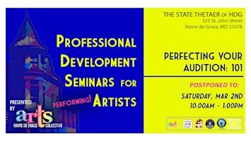 Professional Development Seminar for Artists: Perfecting Your Audition 101 | 220 N Washington St