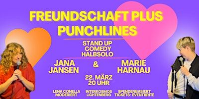 Stand-up-Comedy Jana Jansen & Marie Harnau: Freundschaft Plus Punchlines | interkosmos - café. bar. utopie