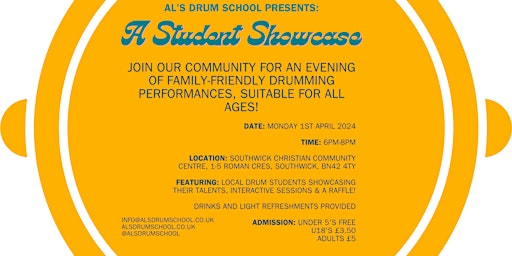 Al's Drum School Presents: A Student Showcase | Southwick Christian Community Church