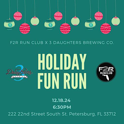 F2R Run Club X 3 Daughters X ASICS Novablast 5 Holiday Fun Run | 3 Daughters Brewing