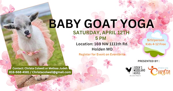 Baby Goat Yoga | 169 NW 1111th Rd
