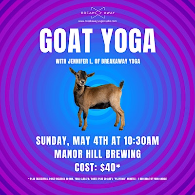 Goat Yoga at Manor Hill Brewing | Manor Hill Brewing