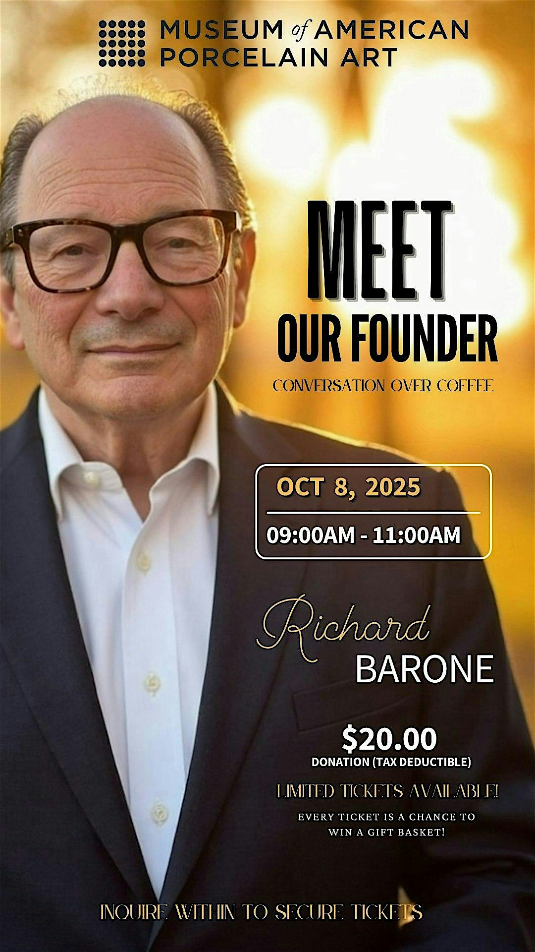 Meet Our Founder - Conversations Over Coffee | Museum of American Porcelain Art