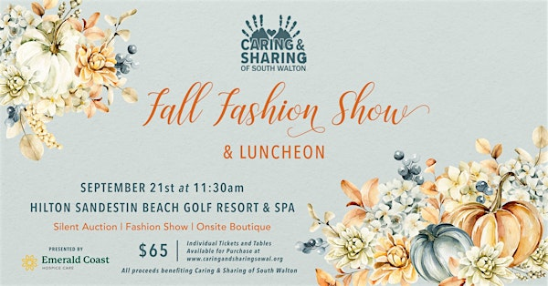 Caring & Sharing Fall  Fashion Show 2025 | Hilton Sandestin Beach Golf Resort & Spa
