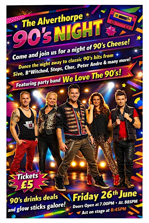 The Alverthorpe 90's Night | Alverthorpe Working Mens Club