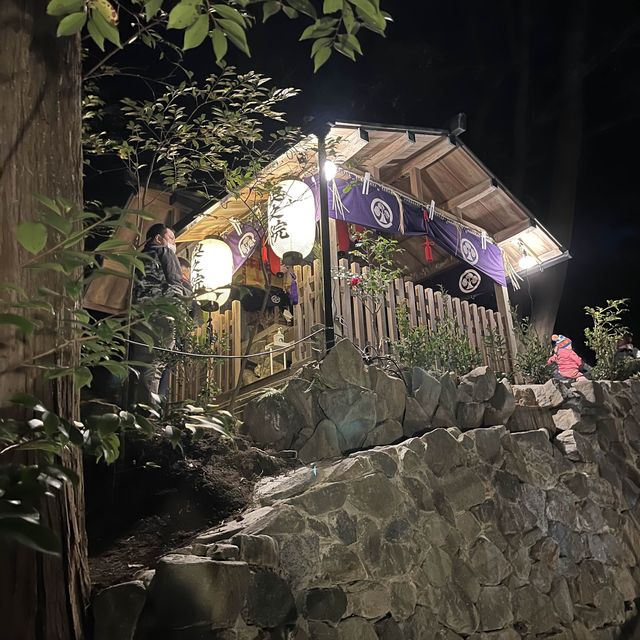 滋賀県　立木観音で初詣