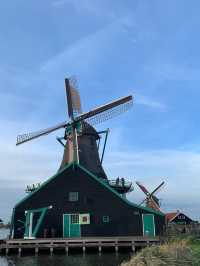 Traditional windmill at Zaanse Schans
