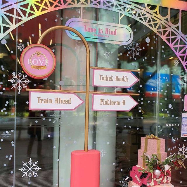 Christmas Train Station at Orchard Central