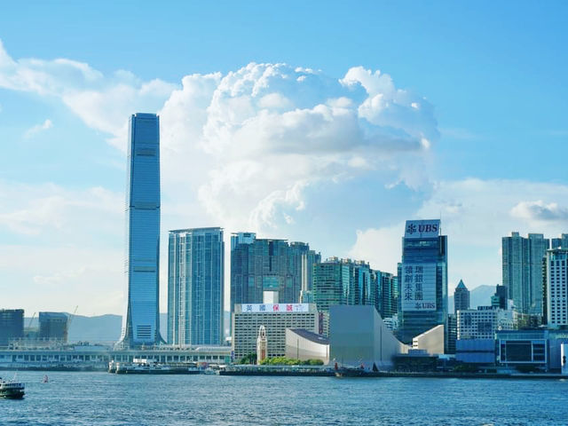灣仔海濱欣賞日落美景