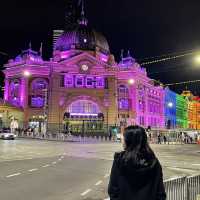 Nice view in Flinders Station Melbourne 