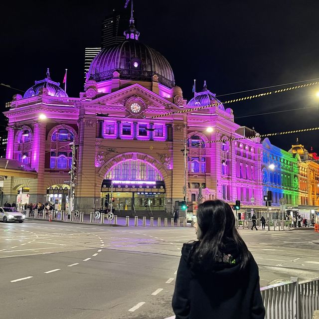 Nice view in Flinders Station Melbourne 