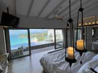Private pool villa with stunning beach view