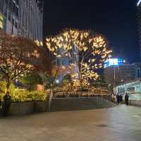 Night view of Chenggyechrom Stream in Fall