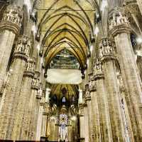 INTERIOR OF THE MASSIVE DUOMO