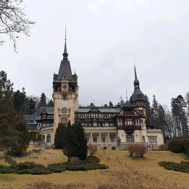 Beautiful Peles Castle in Sinaia, Romania 