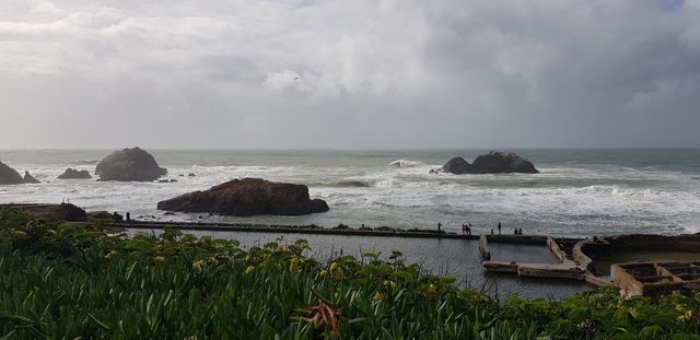 Historical Sutro Bath located in San Franisco