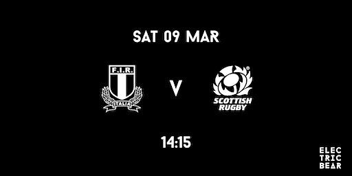 The Six Nations: Italy V Scotland | Electric Bear Brewing Co.
