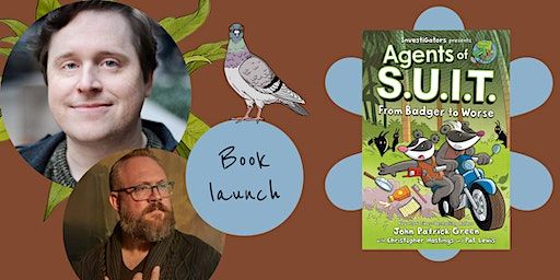 John Patrick Green and Christopher Hastings launch Agents of S.U.I.T. 2 | Lofty Pigeon Books, Church Avenue, Brooklyn, NY, USA