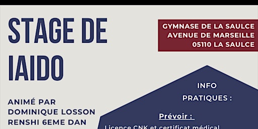 STAGE IAIDO | Route de la Saulce