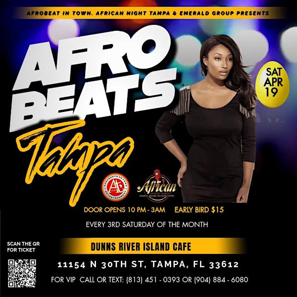 Afrobeats Night Tampa | Dunns River Island Cafe