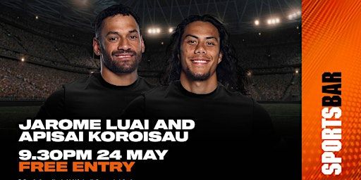 Api Koroisau and Jarome Luai live at Sports Bar | Sports Bar at The Star Sydney
