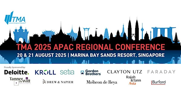 TMA 2025 APAC REGIONAL CONFERENCE | Sands Expo & Convention Centre