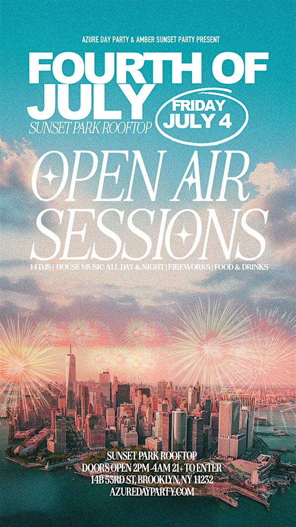 July 4th pop up @ SUNSET PARK ROOFTOP | 14b 53rd St