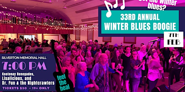 33rd Annual Winter Blues Boogie | Silverton Memorial Hall