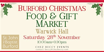 Burford Christmas Market 2026| Food, Gifts & Artisan Makers | Warwick Hall