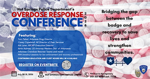Overdose Response Conference 2026 | Hot Springs Convention Center