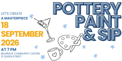 Pottery Paint & Sip | 12 Queen's St